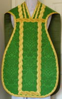 Green French Latin Vestment